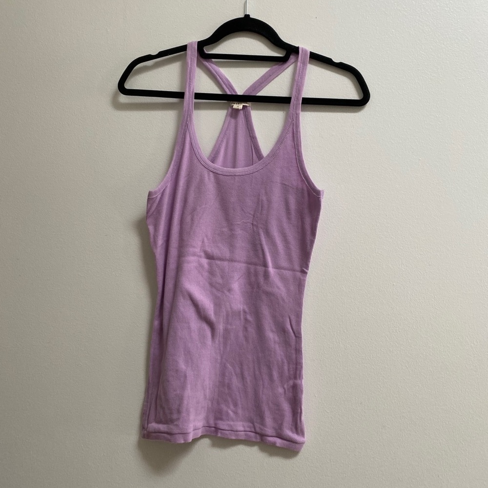 Forever 21 Scoop Neck Ribbed Racerback Tank Top M
